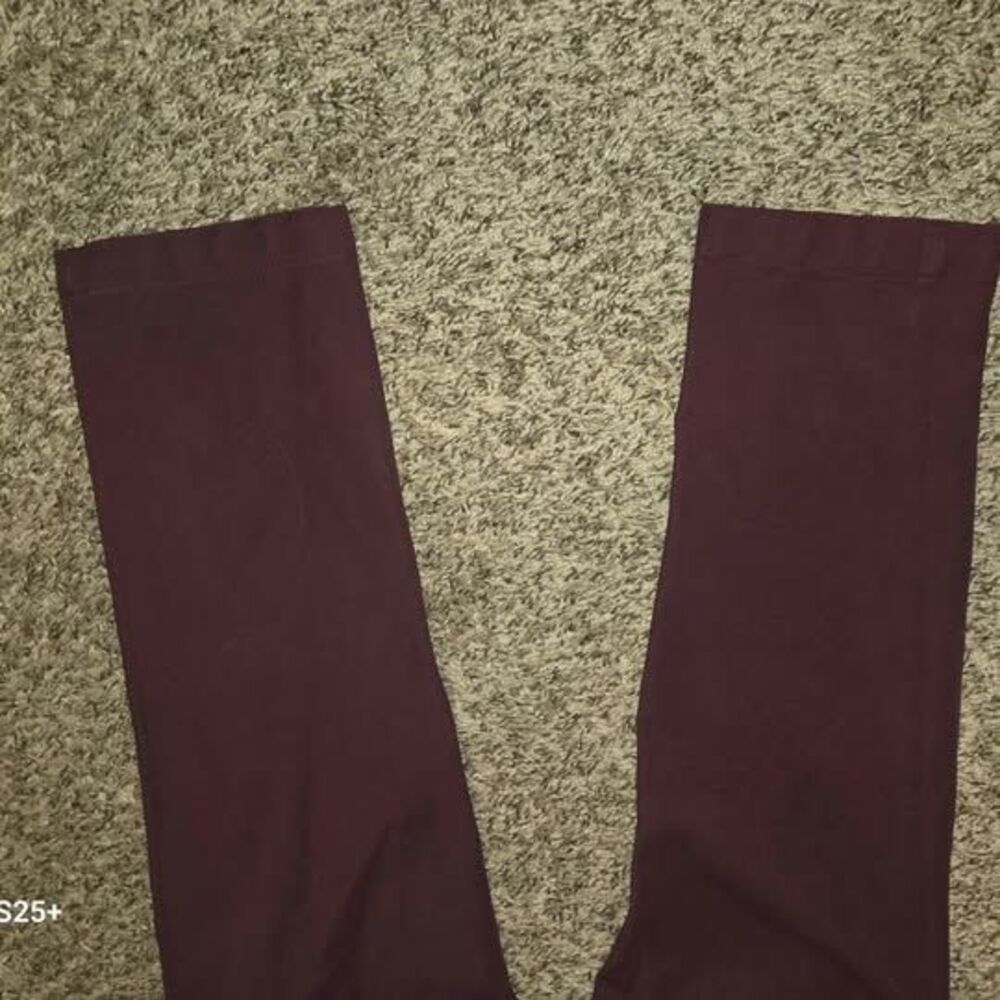 LOFT Julie SKINNY Maroon Pants - Picture 4 of 5